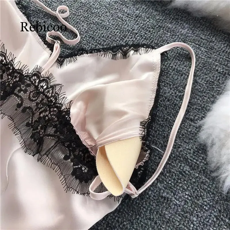 Fashion Women Faux Silk Robe Gown Set Hot Winter Sexy Lace Nightgowns Women Sleepwear Dress Woman Pajamas Bathrobe