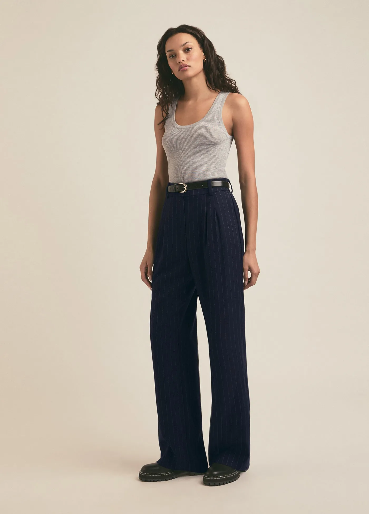 Favorite Daughter - Dream Favorite Pant - Navy Pinstripe