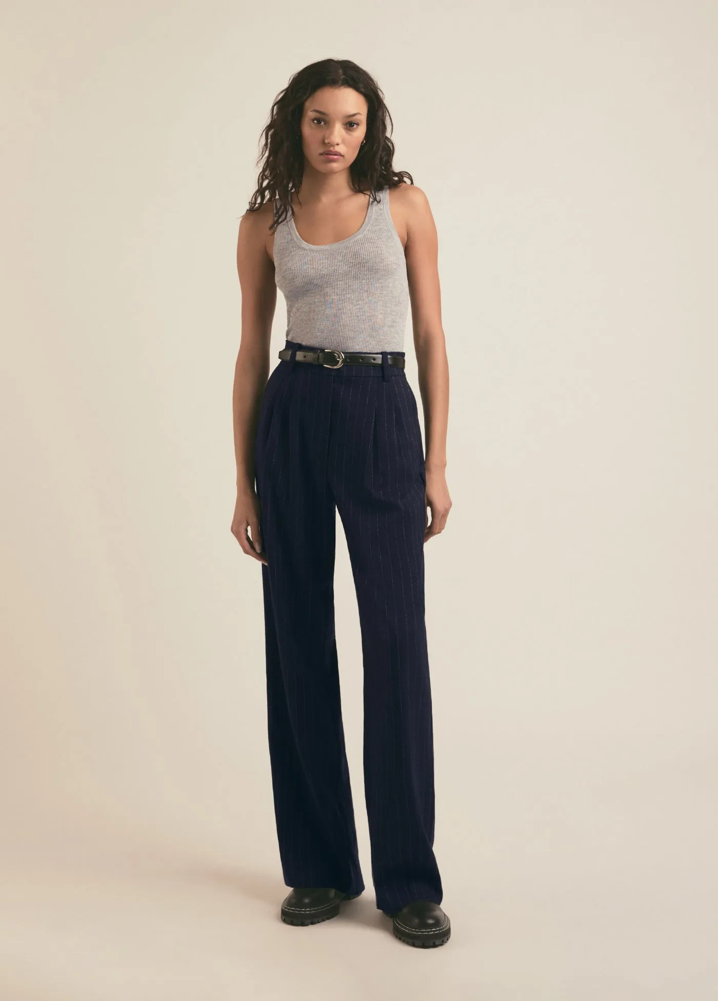 Favorite Daughter - Dream Favorite Pant - Navy Pinstripe