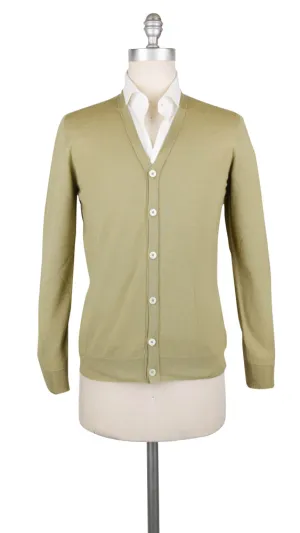 Fiori Di Lusso Beige V-Neck Cardigan