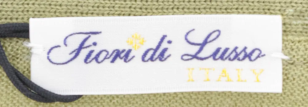 Fiori Di Lusso Beige V-Neck Cardigan