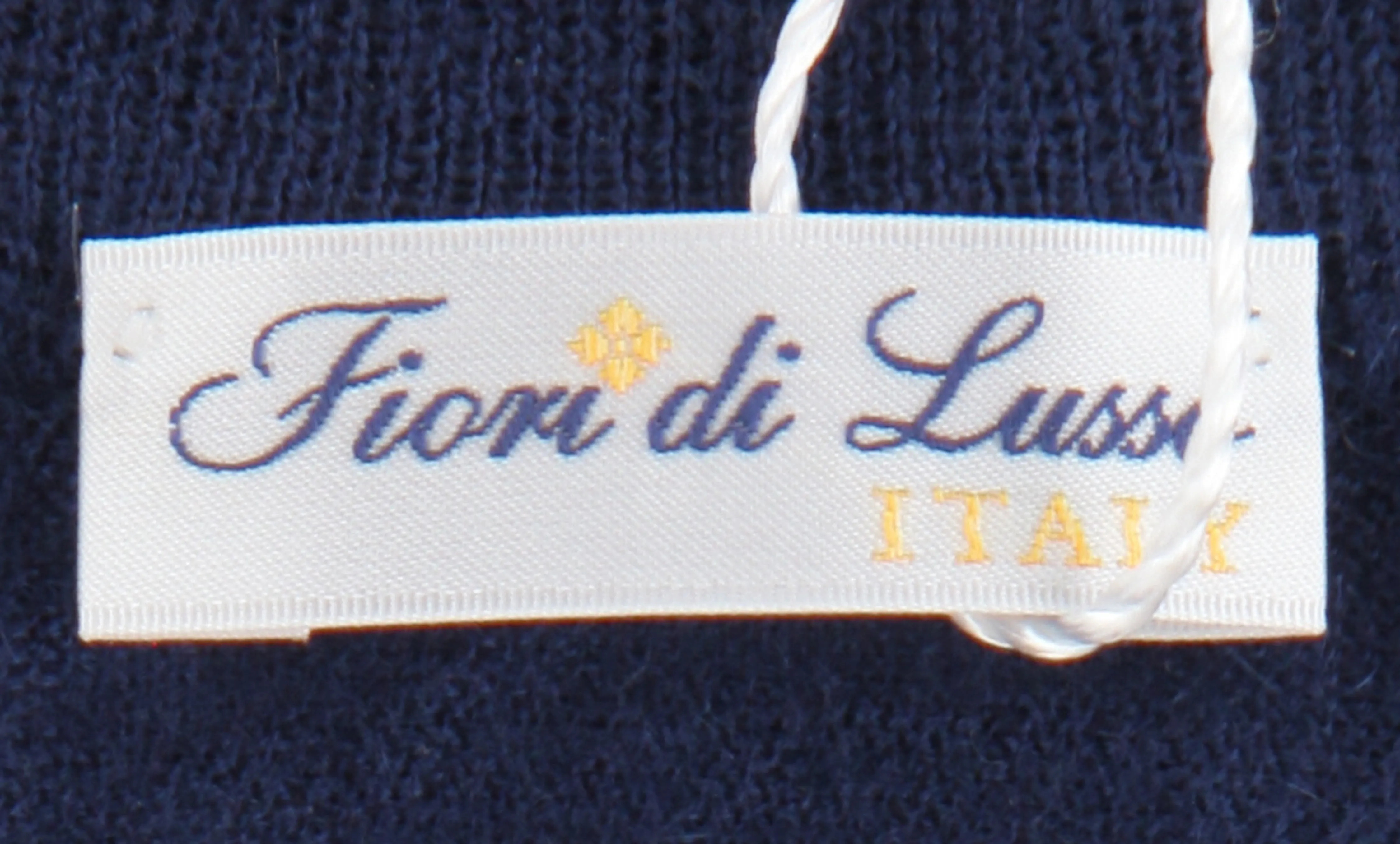 Fiori Di Lusso Blue Crewneck Sweater