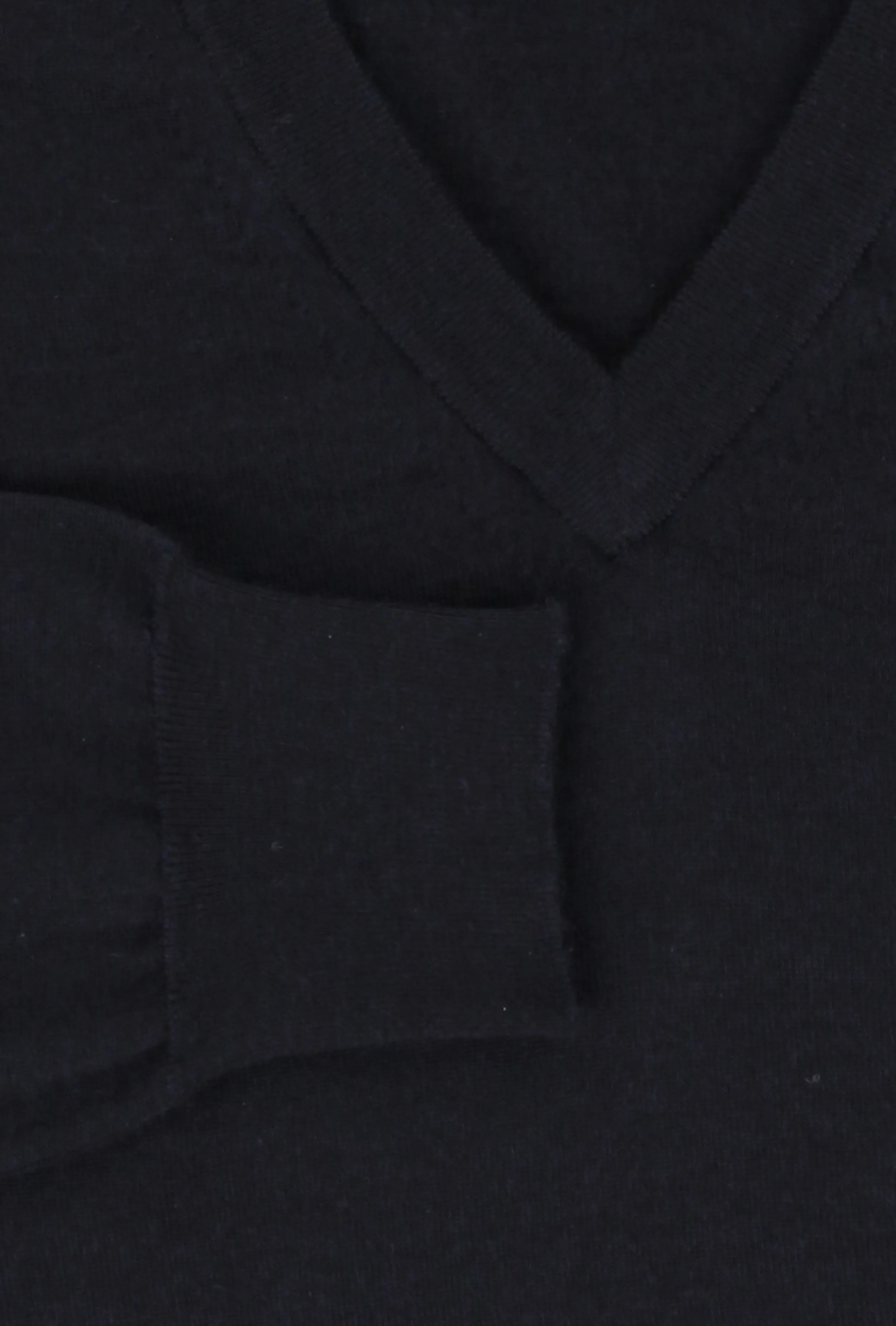 Fiori Di Lusso Midnight Navy Blue V-Neck Sweater