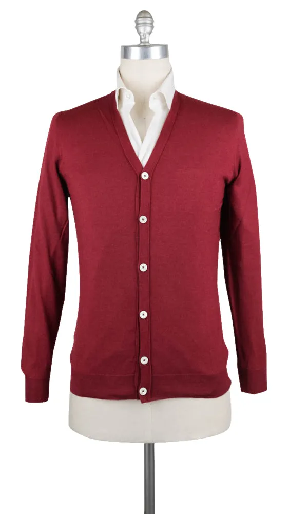 Fiori Di Lusso Red V-Neck Cardigan