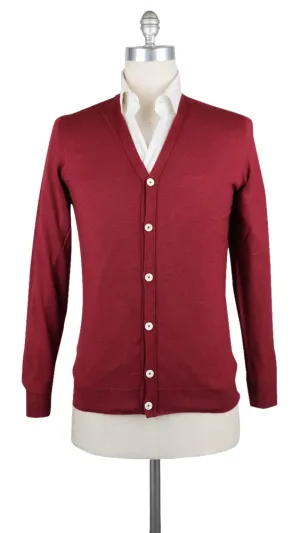 Fiori Di Lusso Red V-Neck Cardigan