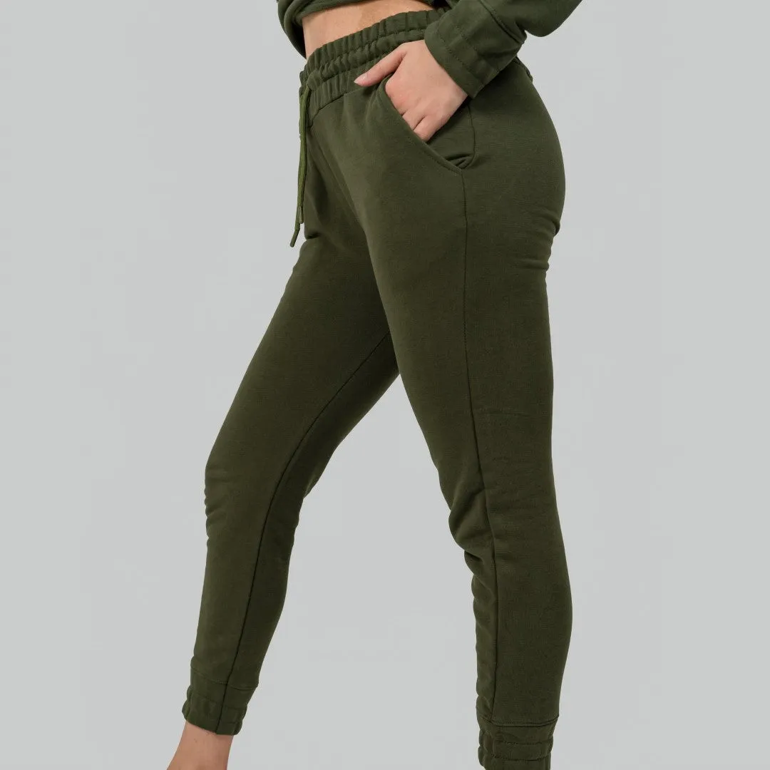 Flex Terry Trouser - Olive