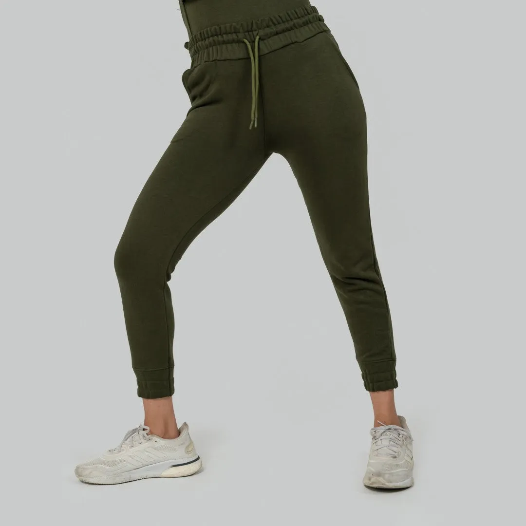 Flex Terry Trouser - Olive