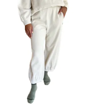 French Terry Balloon Pant in Naturel