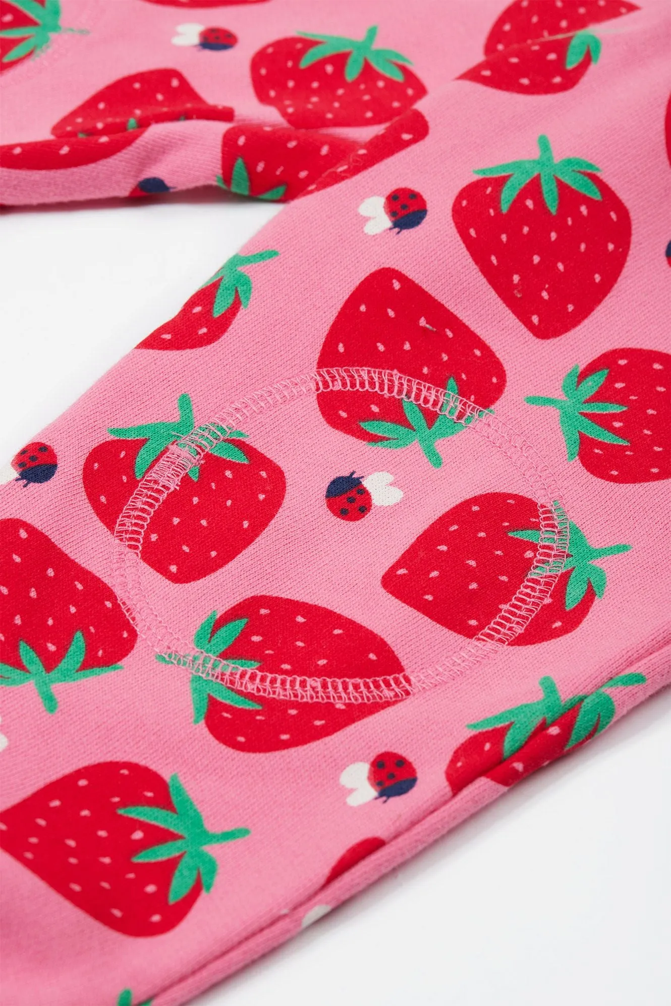 Frugi Infant Snuggle Crawlers Strawberry Pals