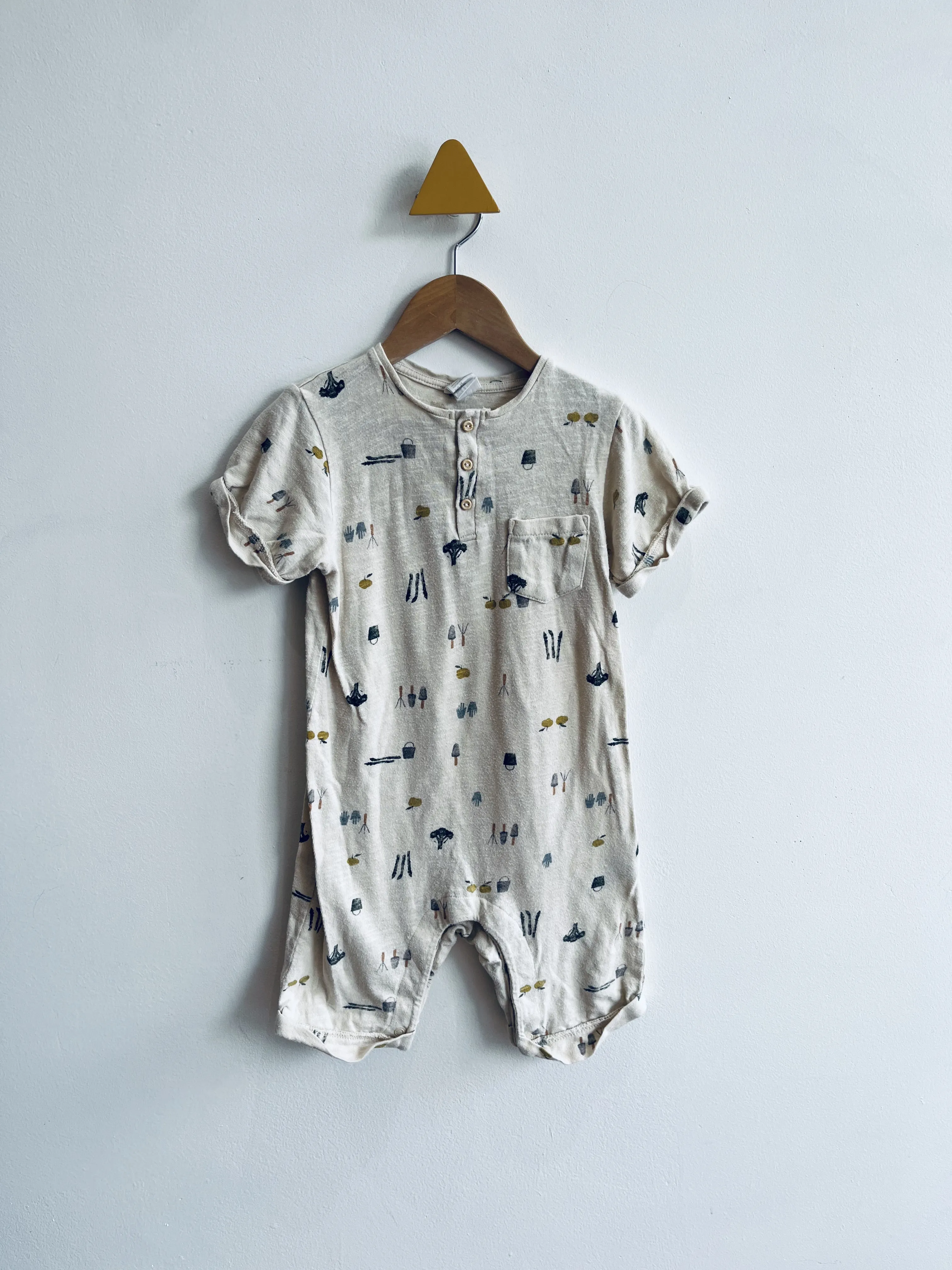 Gardening Romper // 2-3Y