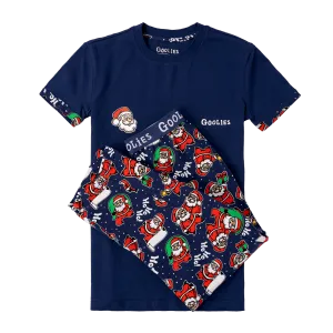 Goolies (Kids) Long Pyjamas - Santa - Trousers & T-Shirt