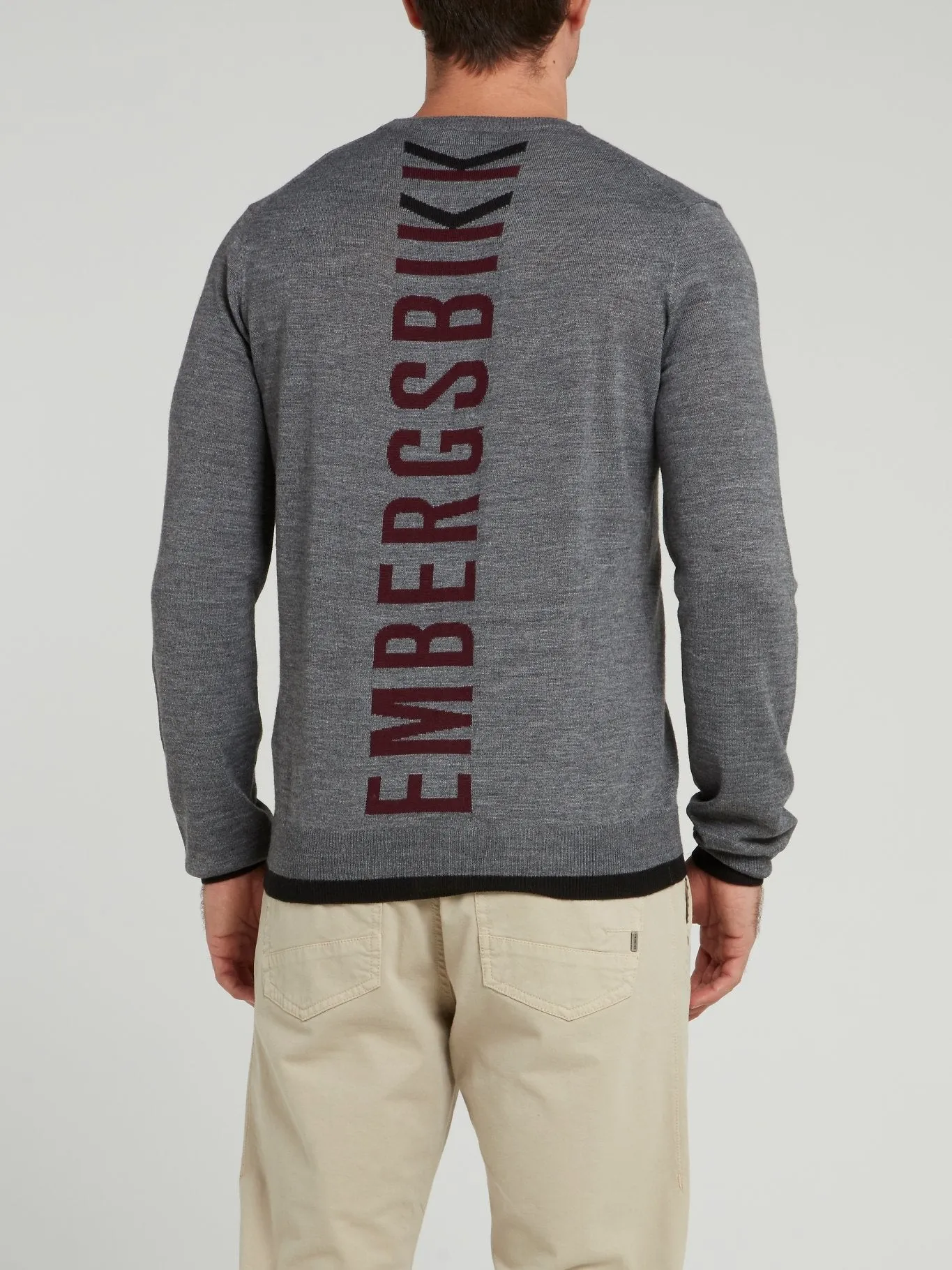 Grey Rear Logo Sweater