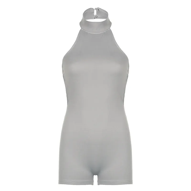 Halter Ruched Romper