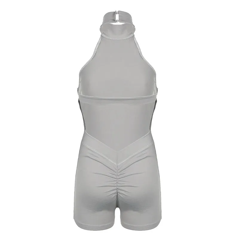 Halter Ruched Romper