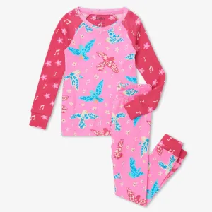 Hatley Organic Pajama Set - Floral Birds