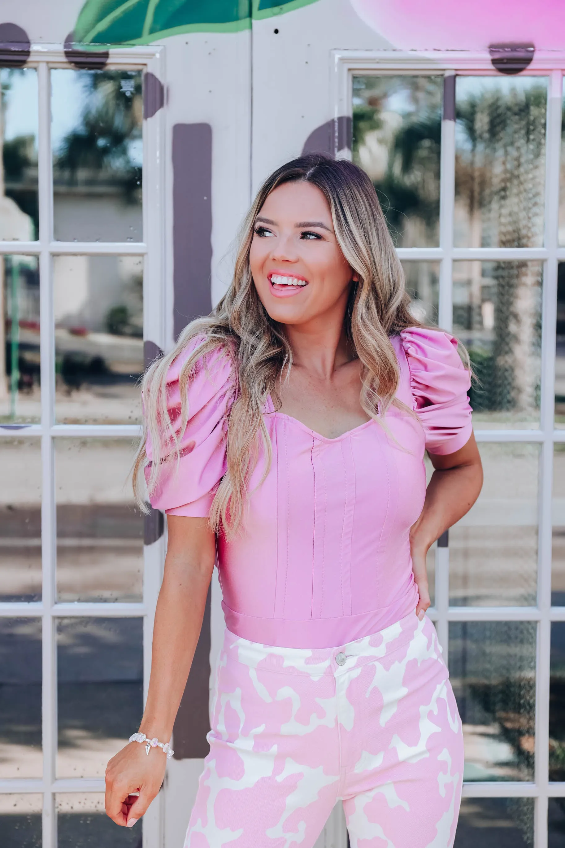 Hello Gorgeous Bodysuit - Mauve