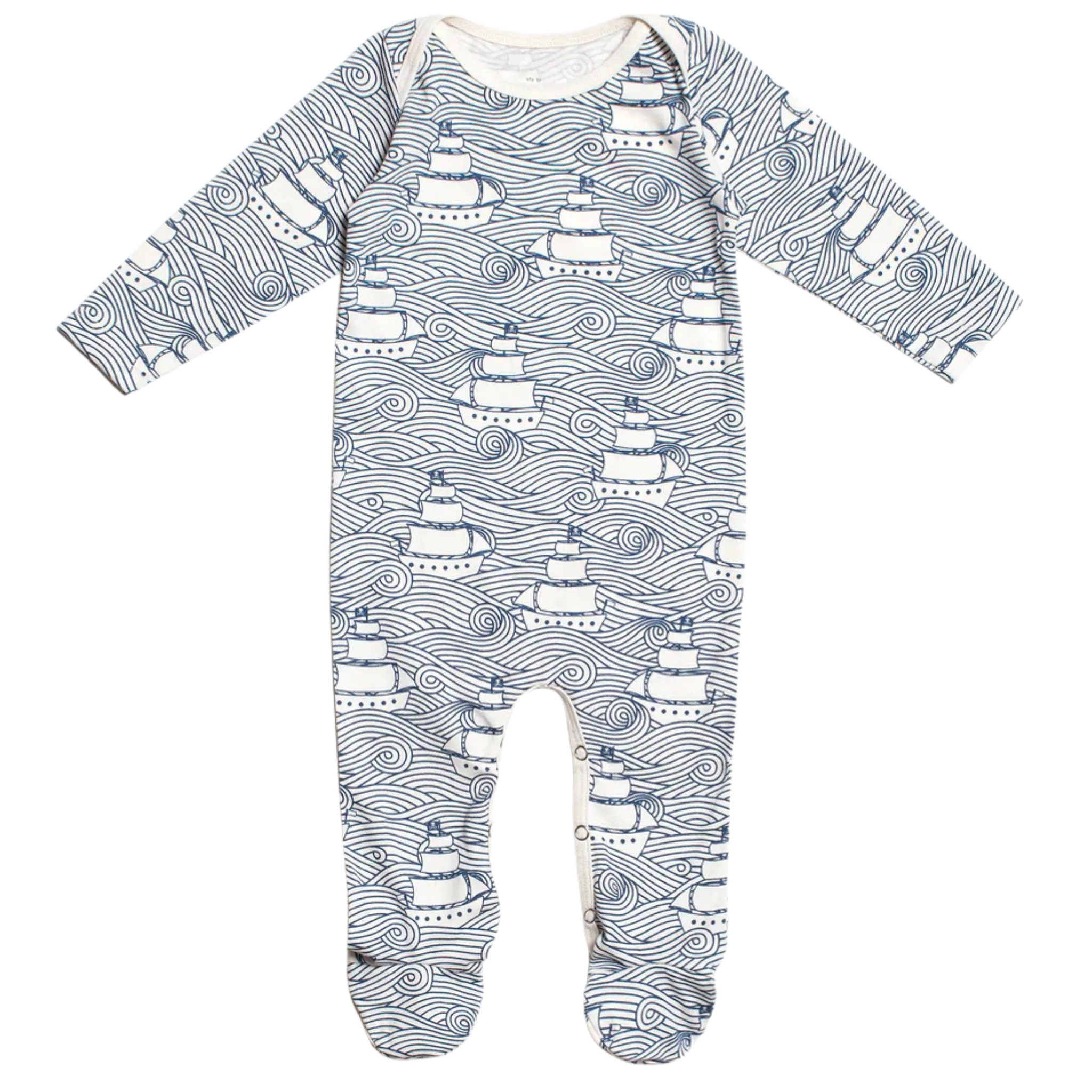 High Seas Footed Romper