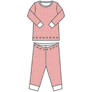 Holiday Minichecks Red Toddler Long Pajamas
