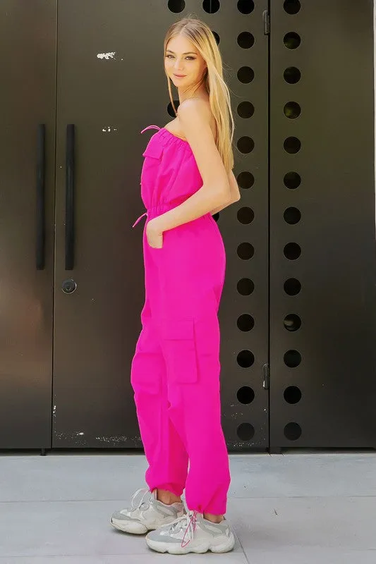 Hot Pink Jumpsuit
