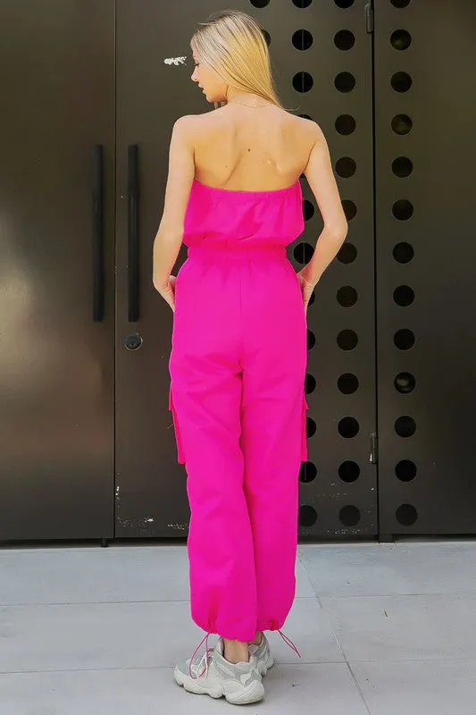Hot Pink Jumpsuit