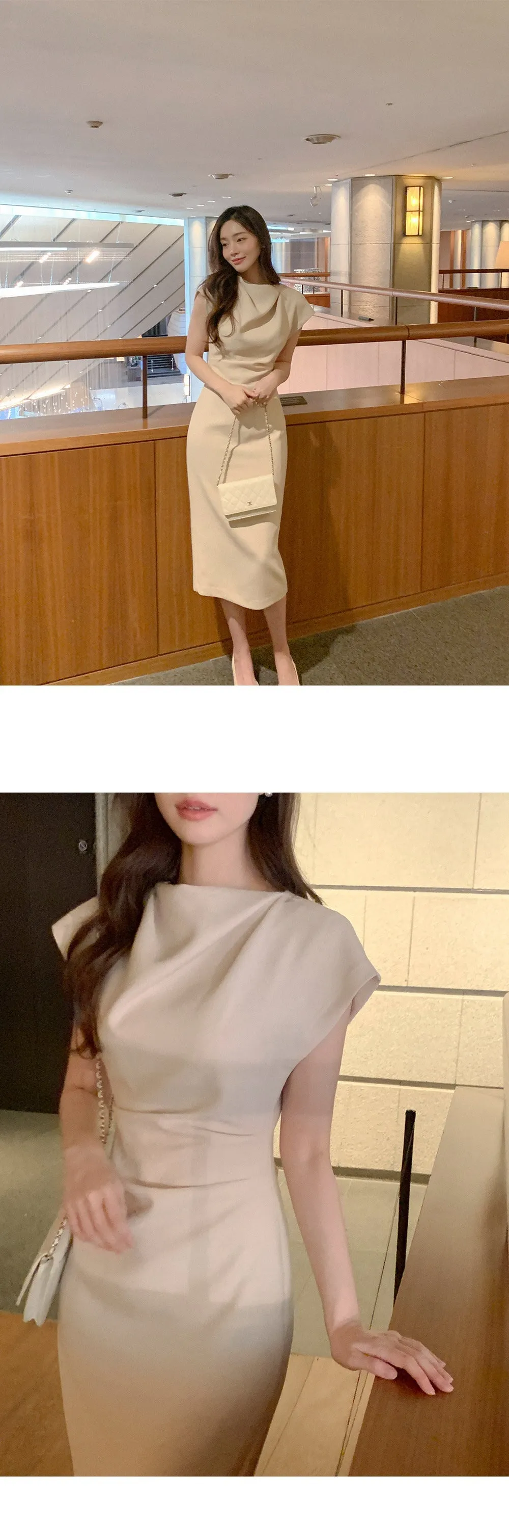 Irregular Pleated Long Skirt