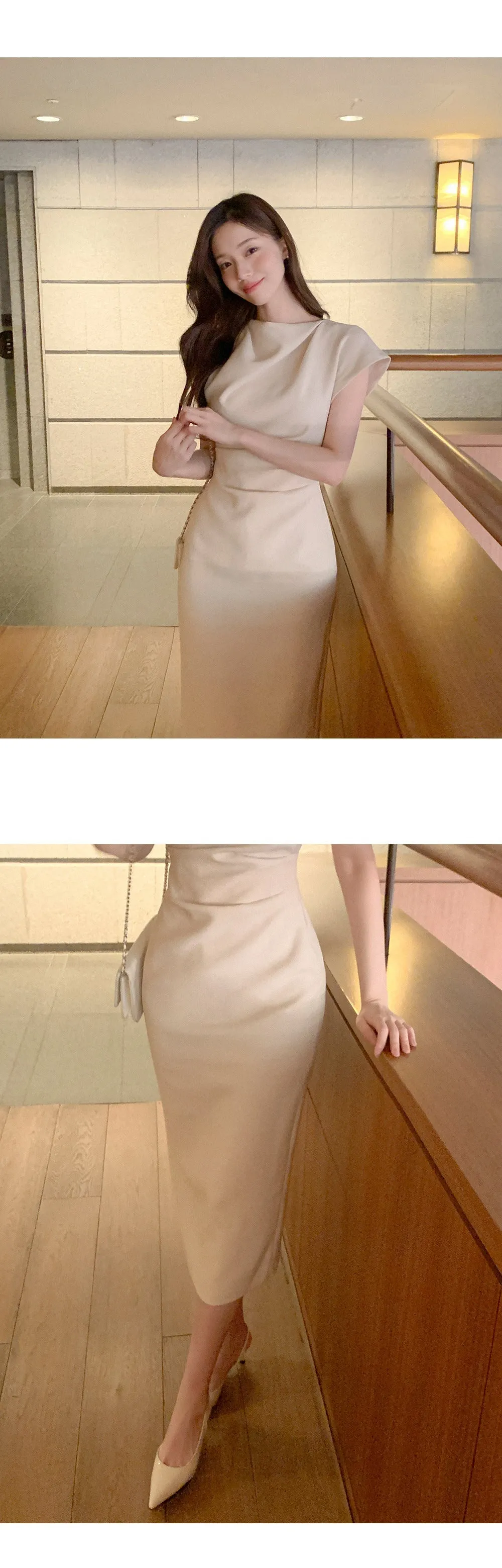 Irregular Pleated Long Skirt