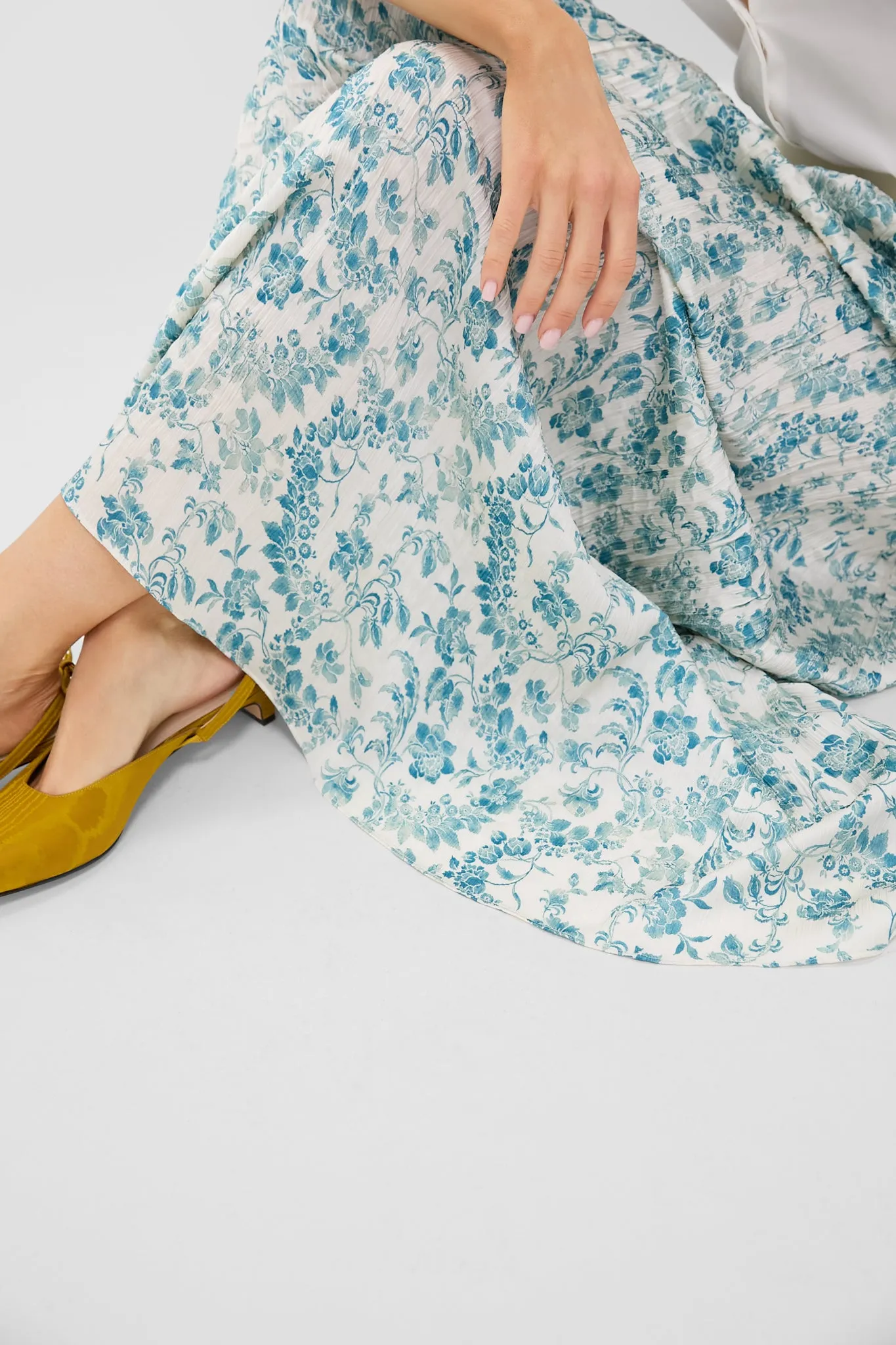 Jardin De Fleurs Plisse Crinkle Terra Skirt