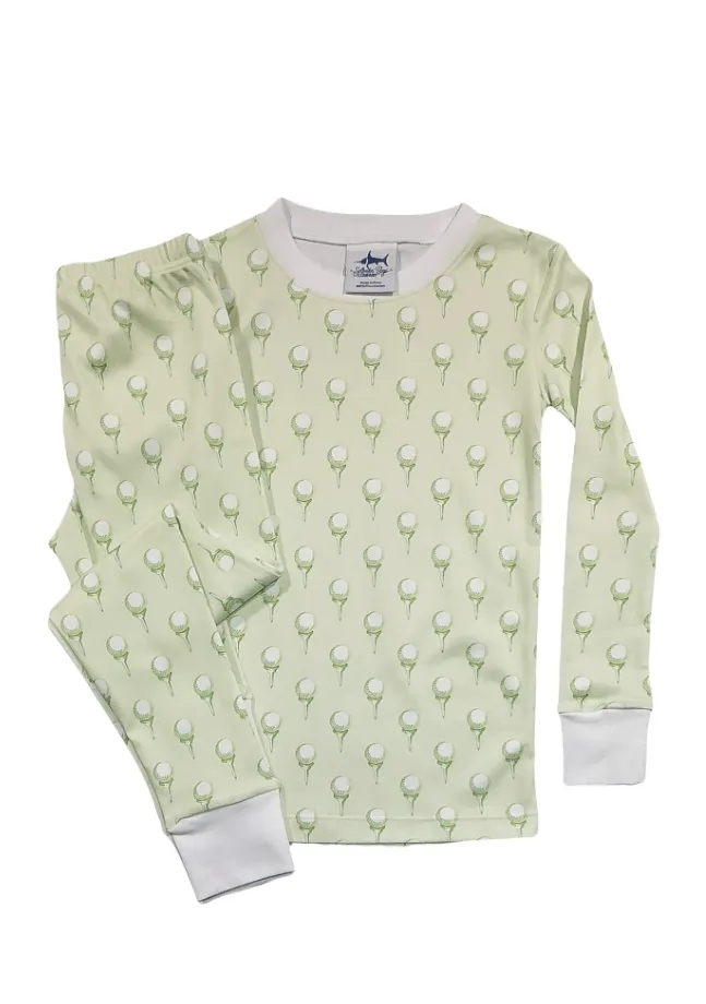 Jekyll 2 Piece Pima Pajamas - Golf