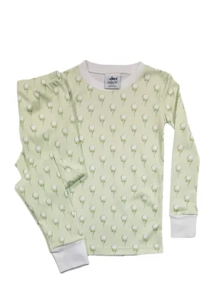 Jekyll 2 Piece Pima Pajamas - Golf