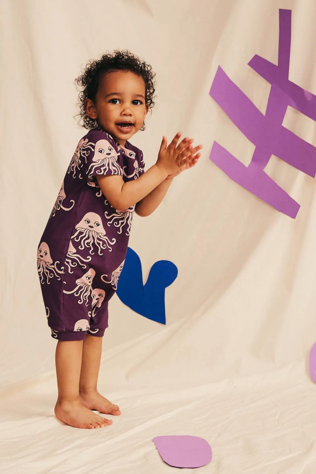 Jellyfish Purple Romper