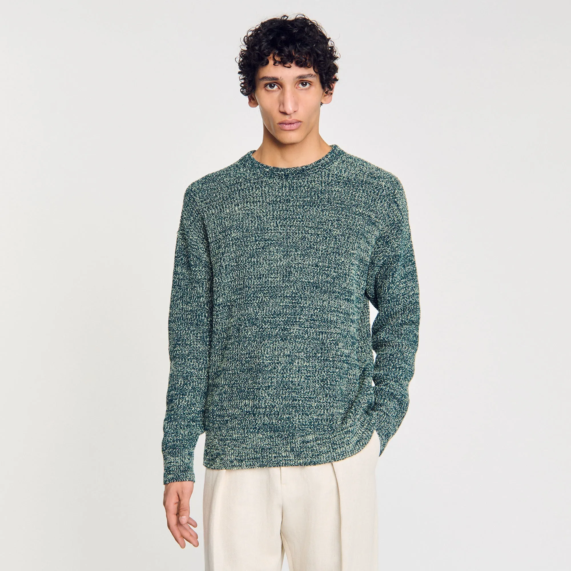 Joao Pull Chenille Jumper Super Green