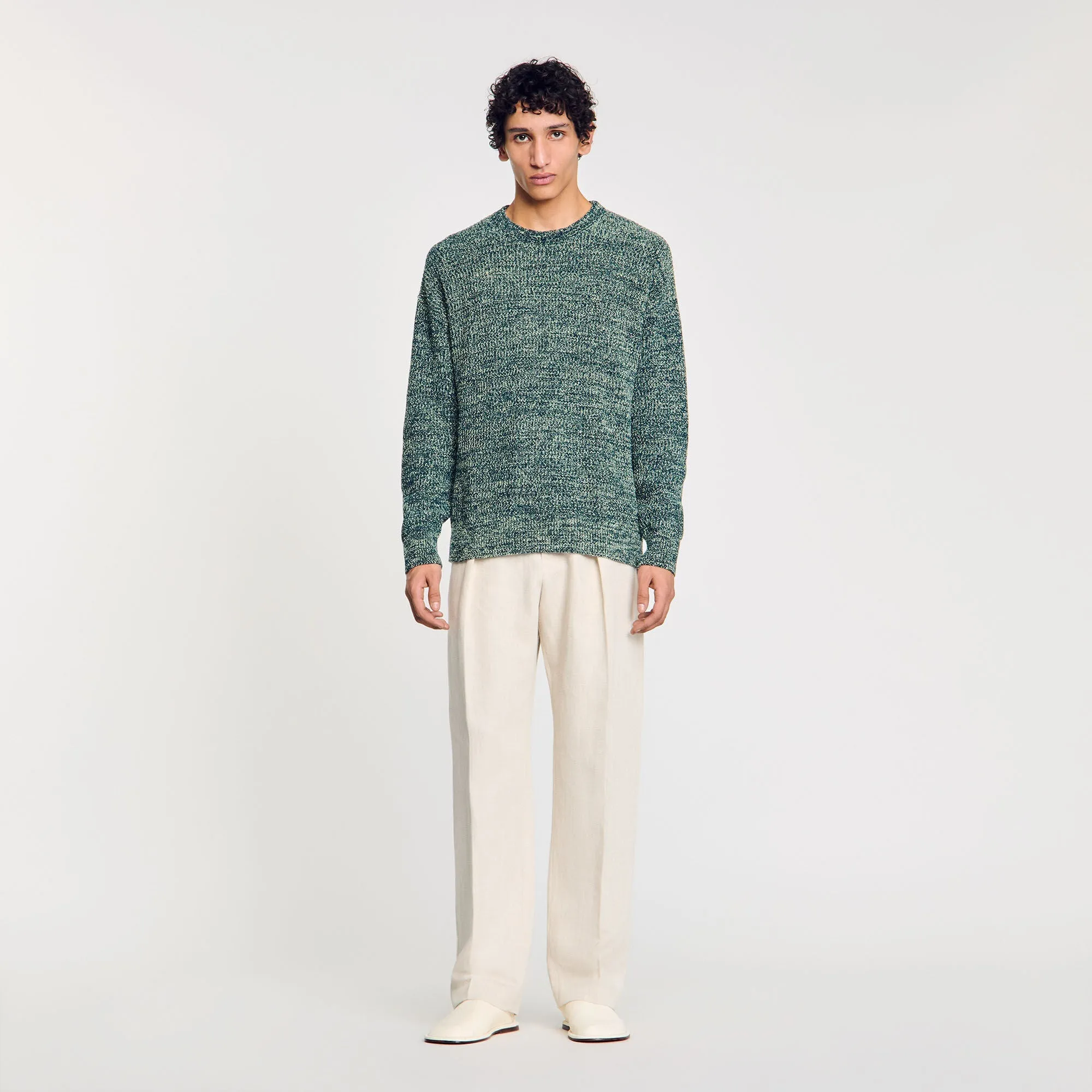 Joao Pull Chenille Jumper Super Green