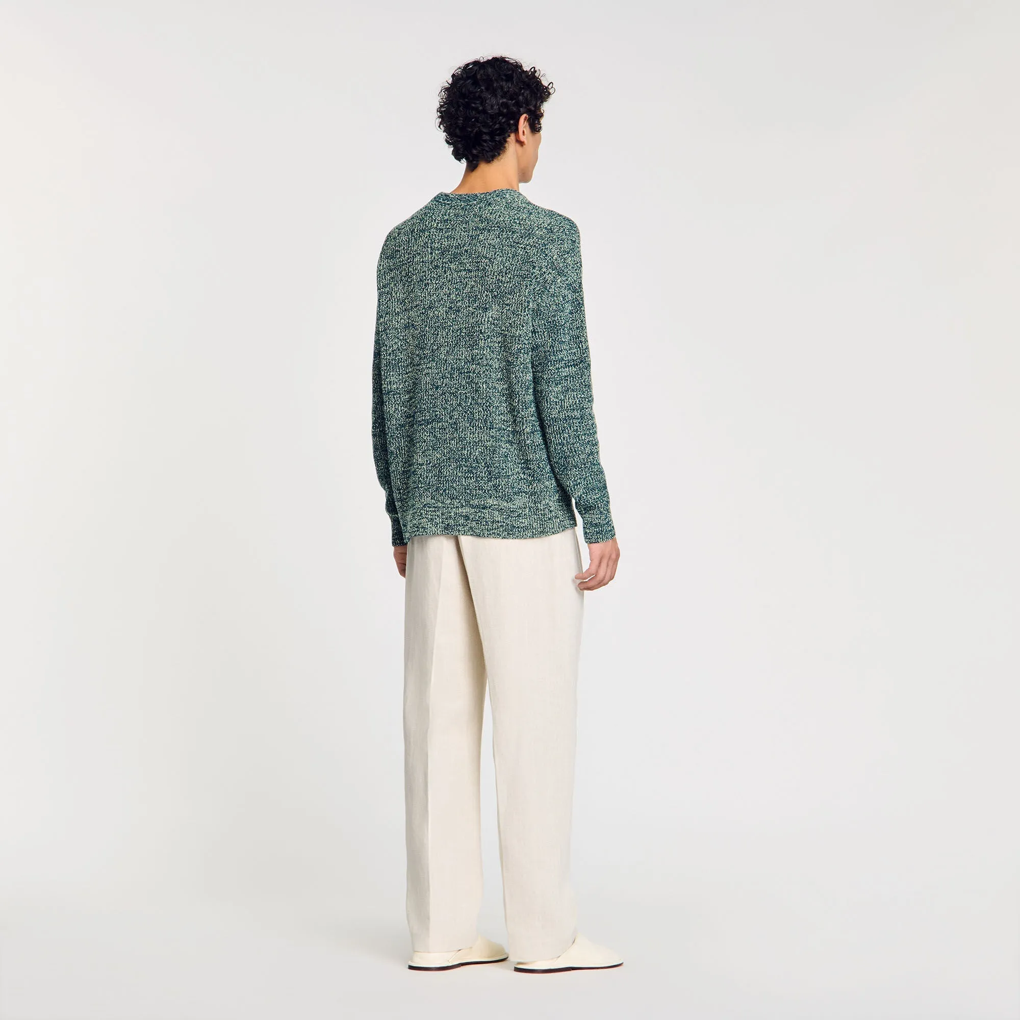 Joao Pull Chenille Jumper Super Green