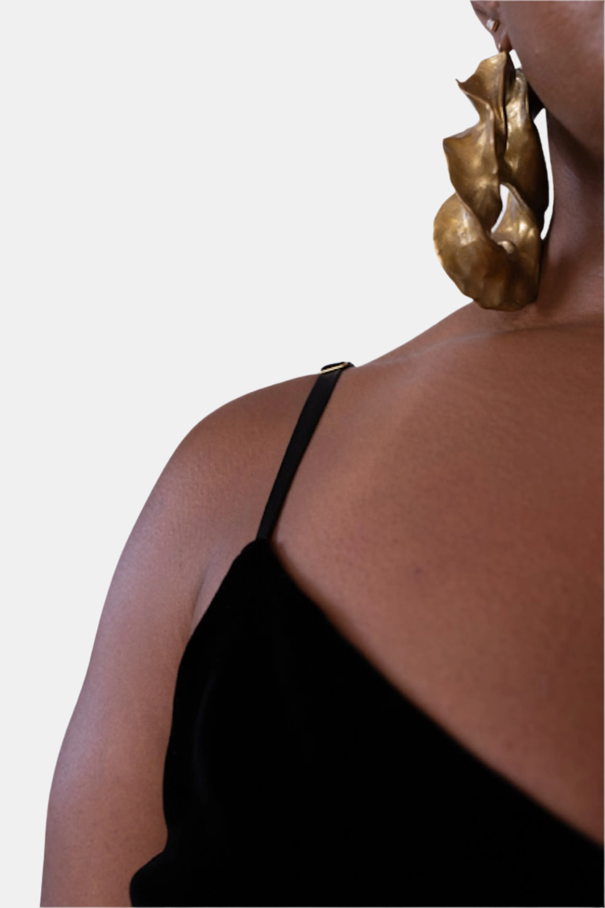 JOSEPHINE SILK VELVET CAMISOLE IN NOIRE - MADE TO ORDER