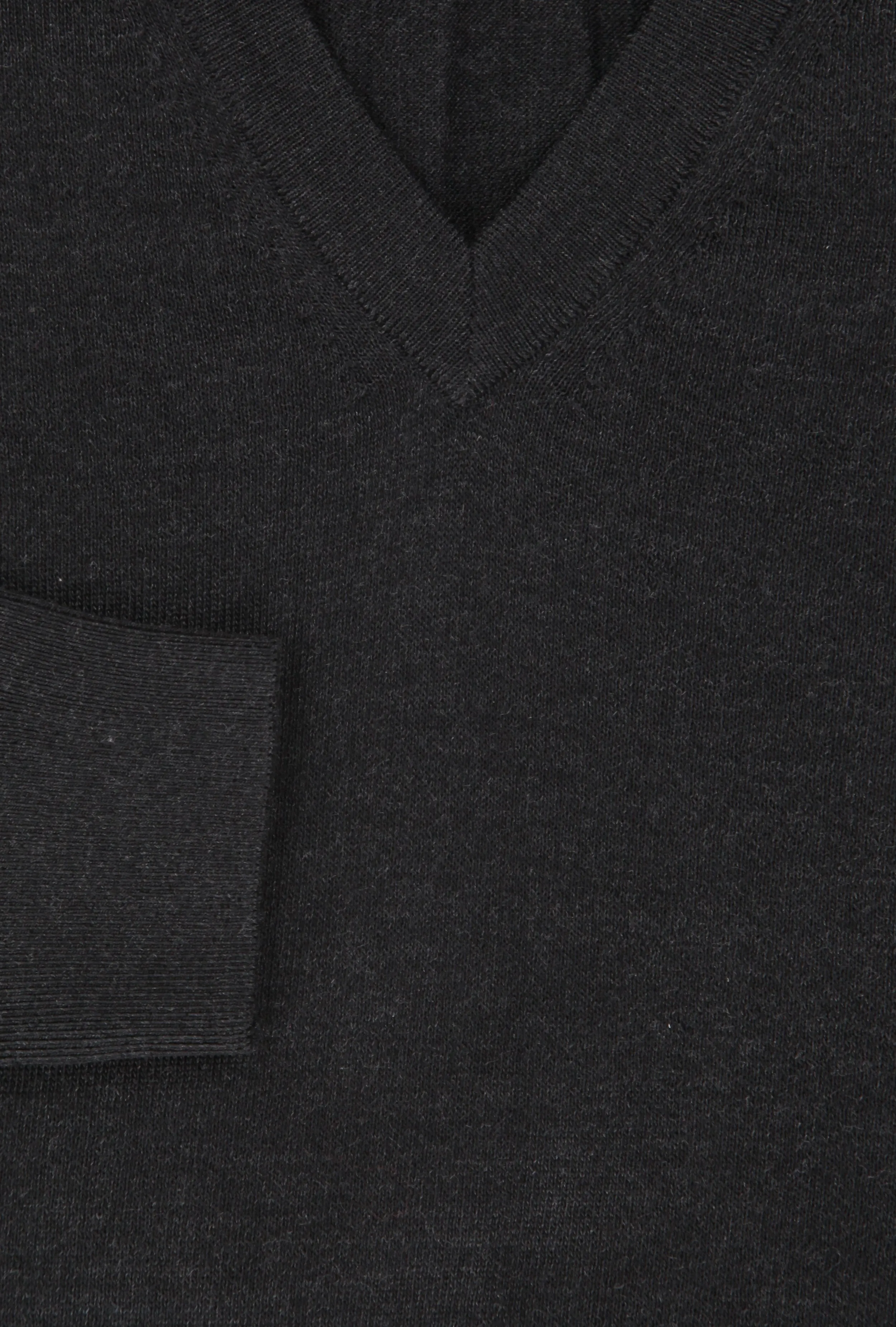 Kiton Charcoal Gray V-Neck Sweater