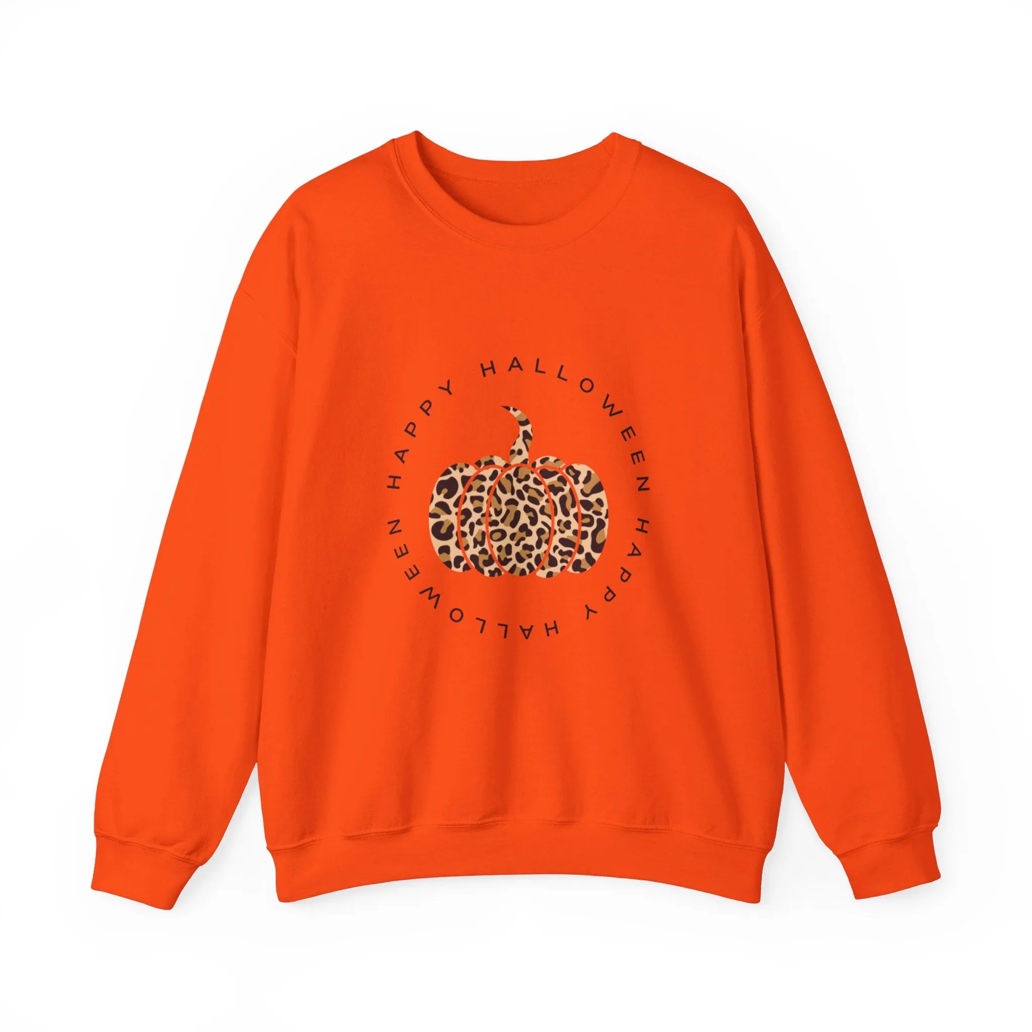 Leopard Pumpkin Crewneck Sweatshirt