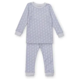 Lila   Hayes Snowman Pajama Set - Blue