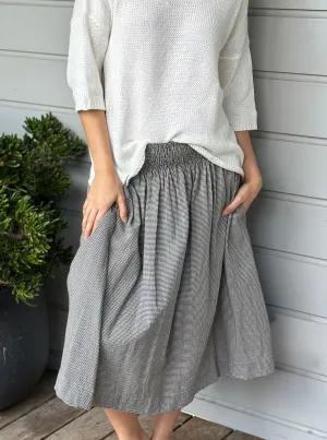 lola skirt - black houndstooth