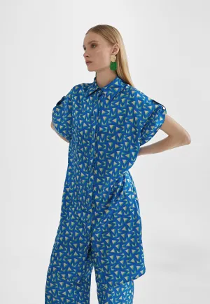 Long shirt with monogrammed M