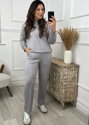 Lourdes Grey Seam Detail Set