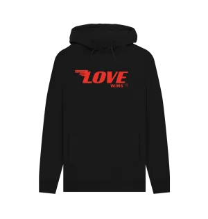 Love Wings 100% organic hoodie in grey, black and teal.  Free UK postage