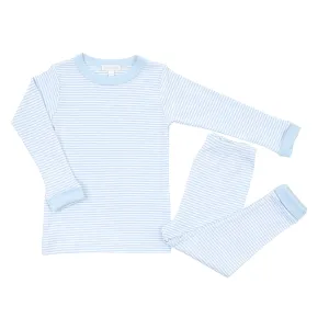 Magnolia Baby Striped Long Pajamas - Blue