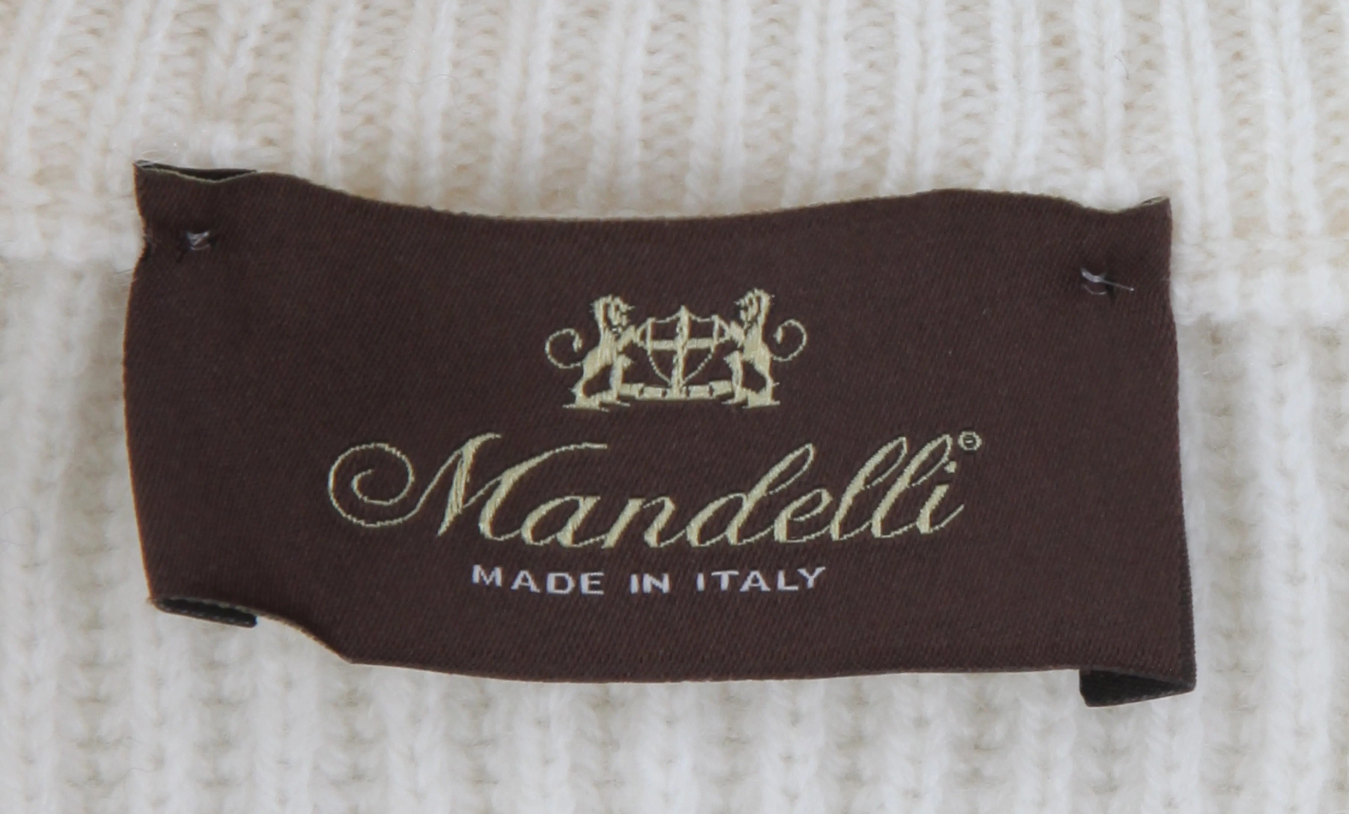 Mandelli Cream Crewneck Jacket