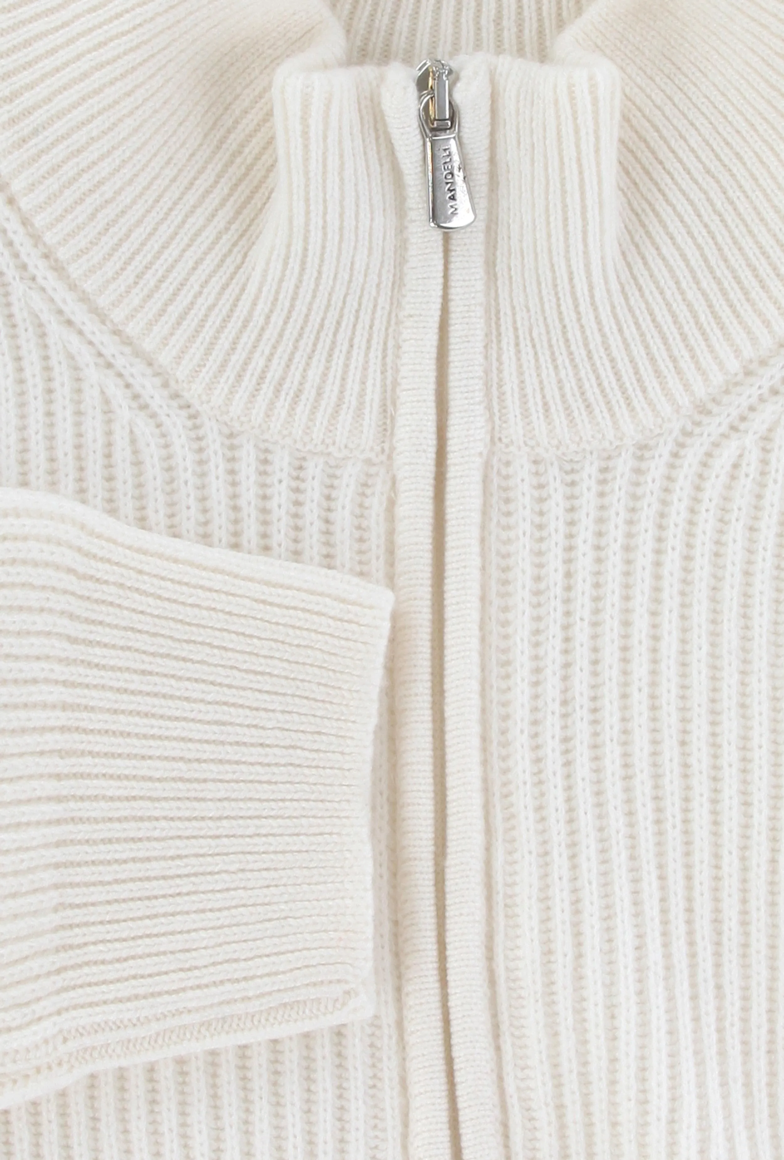Mandelli Cream Crewneck Jacket