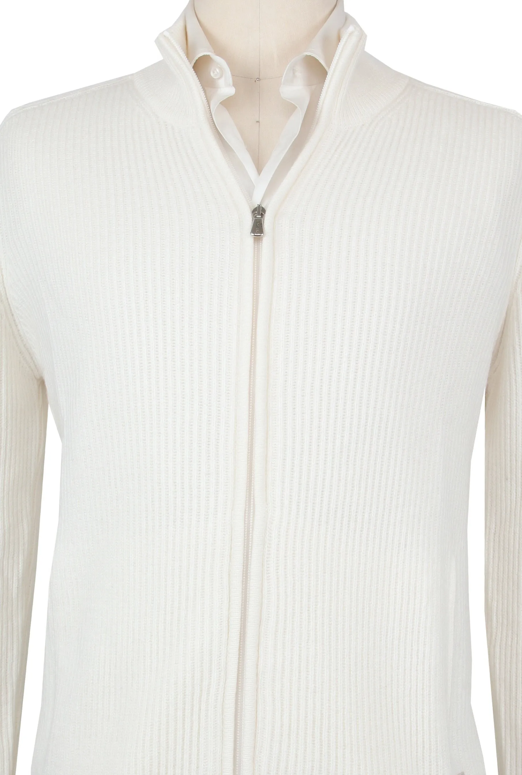 Mandelli Cream Crewneck Jacket