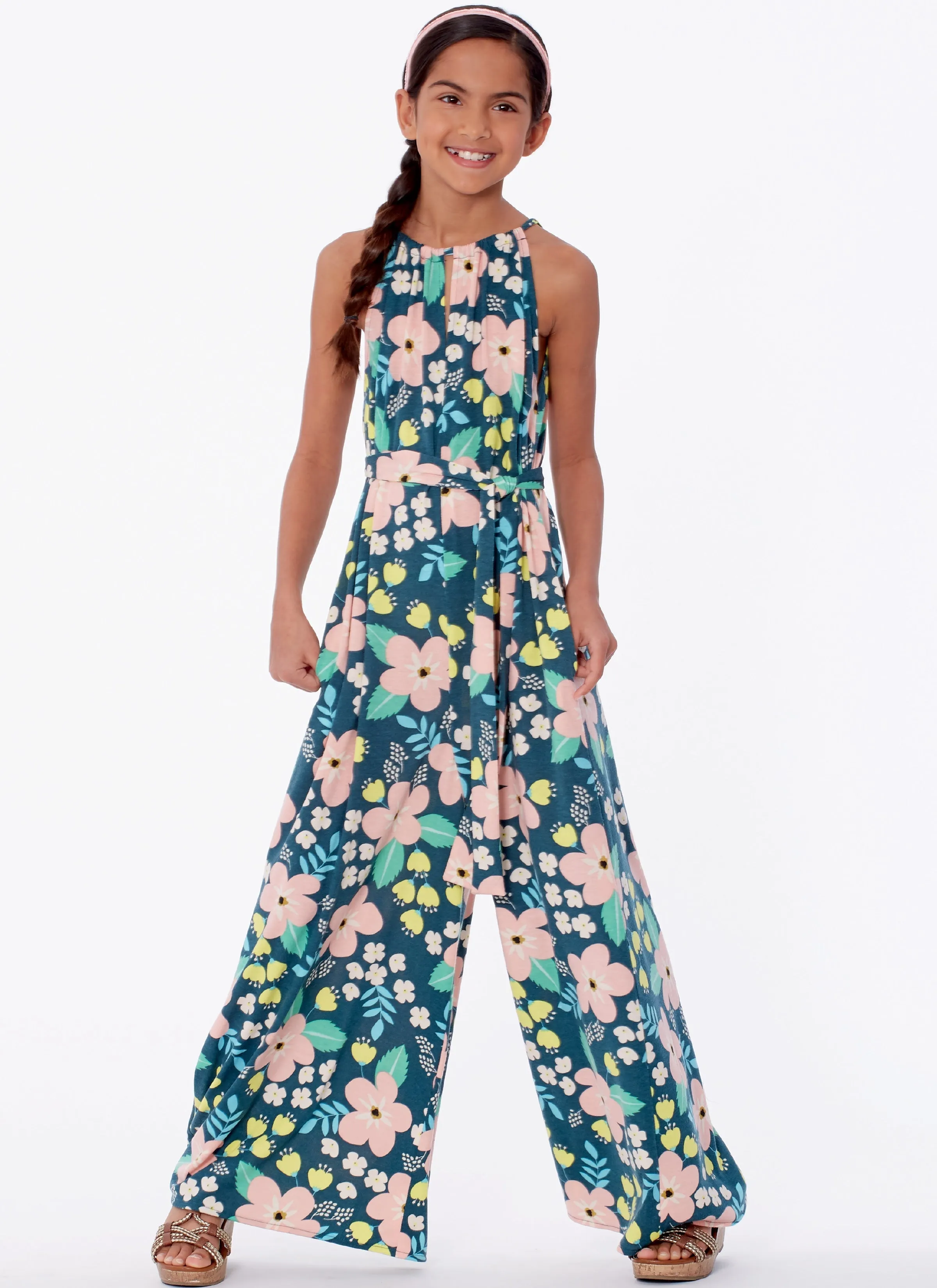 McCall's Pattern M7917 Children's and Girl's Romper, Jumpsuit and Belt
