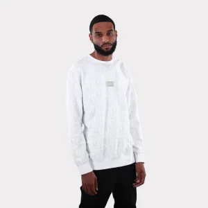 MDB Couture Men's French Terry Monogram Crewneck Sweatshirt