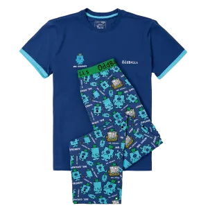 Mens Long Pyjamas - Mr Grumpy - Trousers & T-Shirt