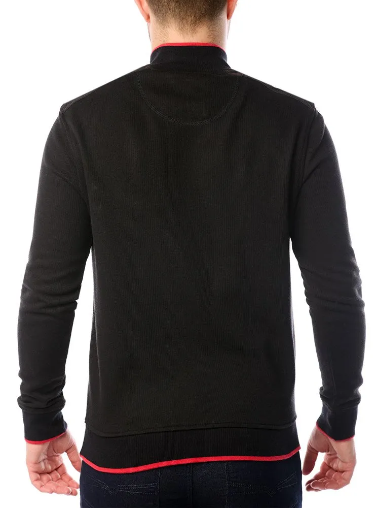 Men's mock zip top
