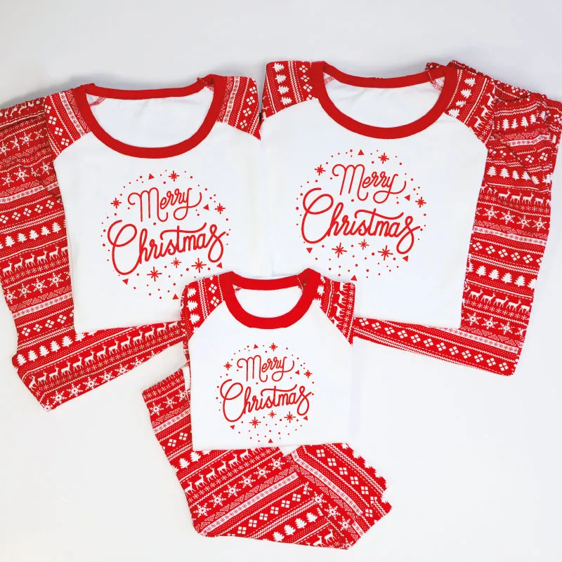 Merry Christmas Family Christmas Pyjamas